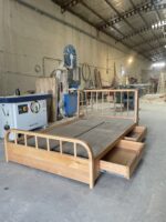 تختخواب مدل برنوکشودار(ابعاد120*200) - Image 2